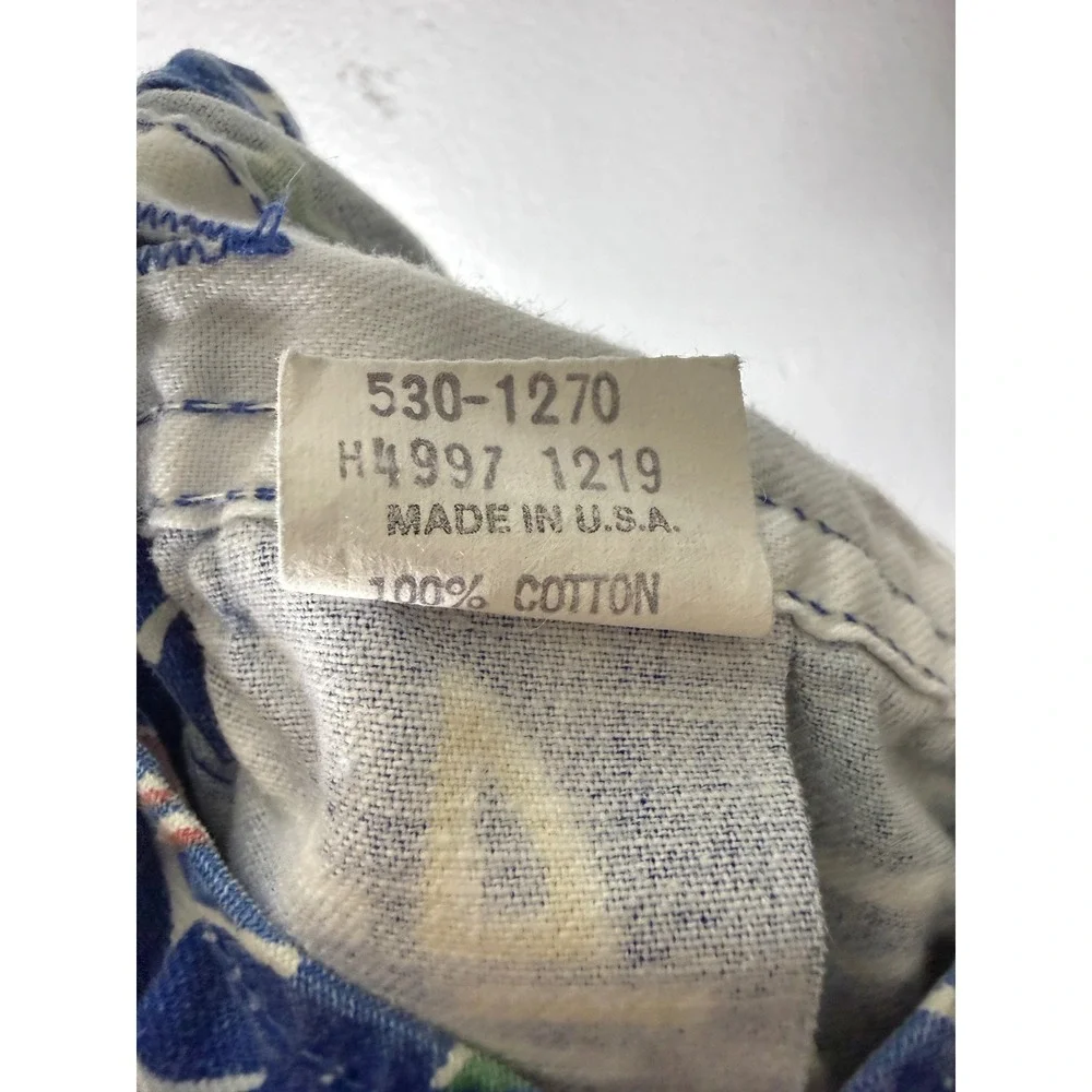 Vtg OshKosh B'gosh Overalls Sailboats‎ Nautical Size 12 Months USA Made Rare